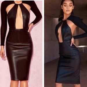 ✨ SOLD ✨ House of CB Kiasu Vegan Leather dress